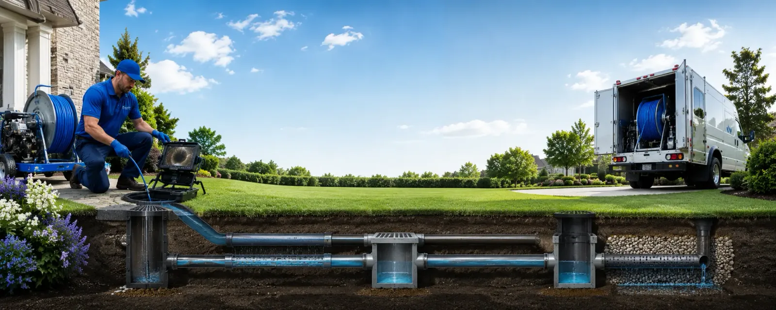 Outdoor drain cleaning information for Hale, MO